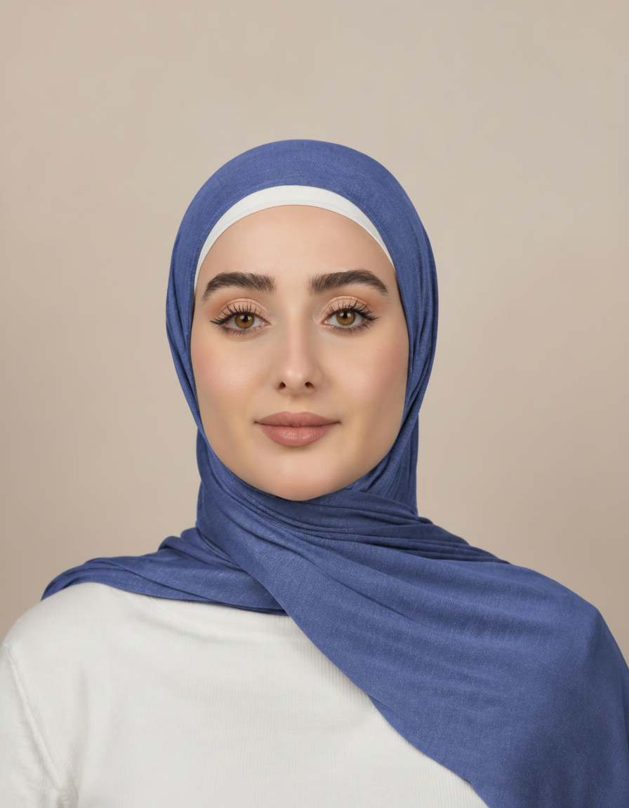 Georgine Viscose Rectangular Hijab – 185 × 80 cm  Voile
