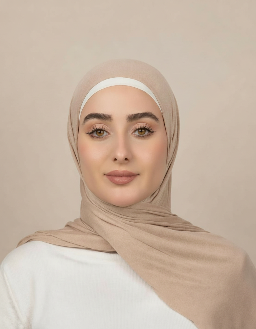 Georgine Viscose Rectangular Hijab – 185 × 80 cm  Voile