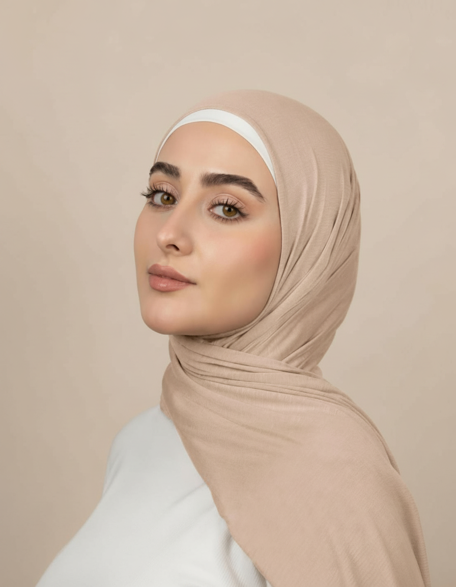 Georgine Viscose Rectangular Hijab – 185 × 80 cm  Voile