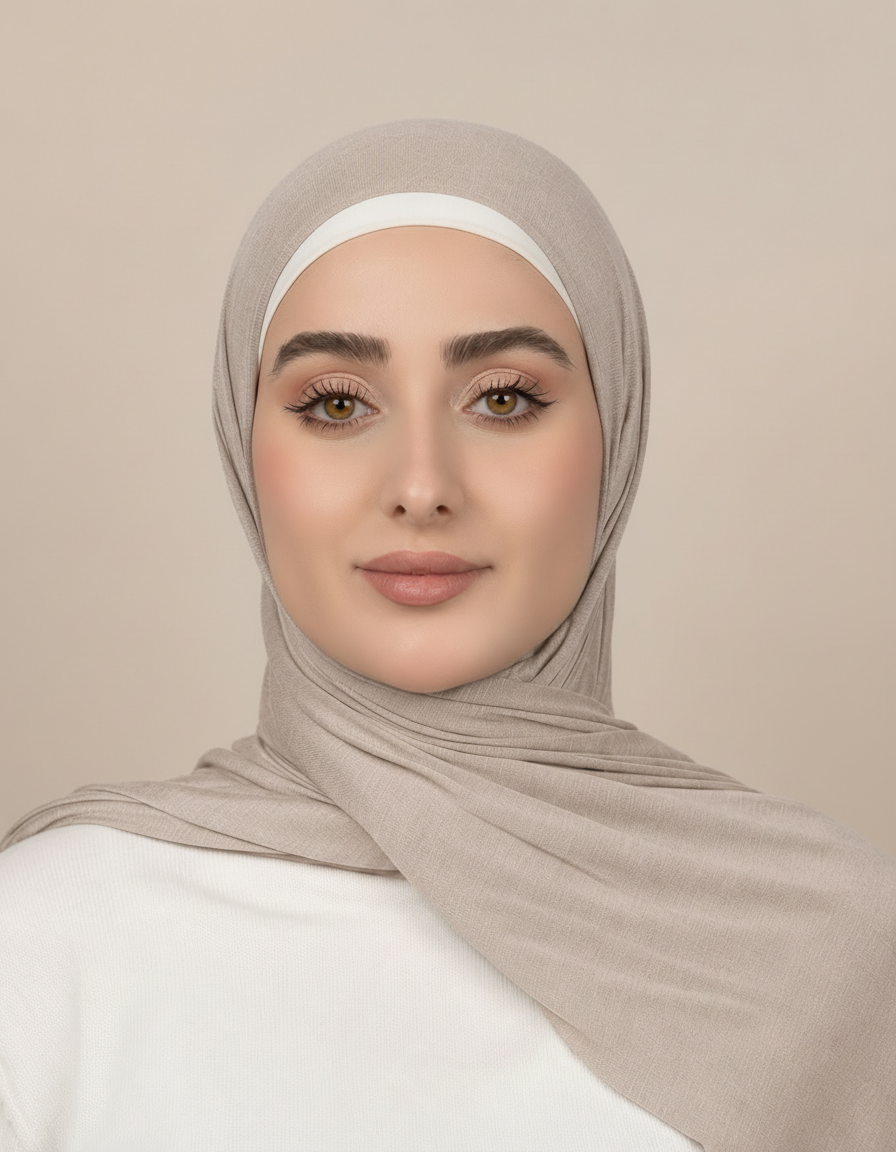 Georgine Viscose Rectangular Hijab – 185 × 80 cm  Voile
