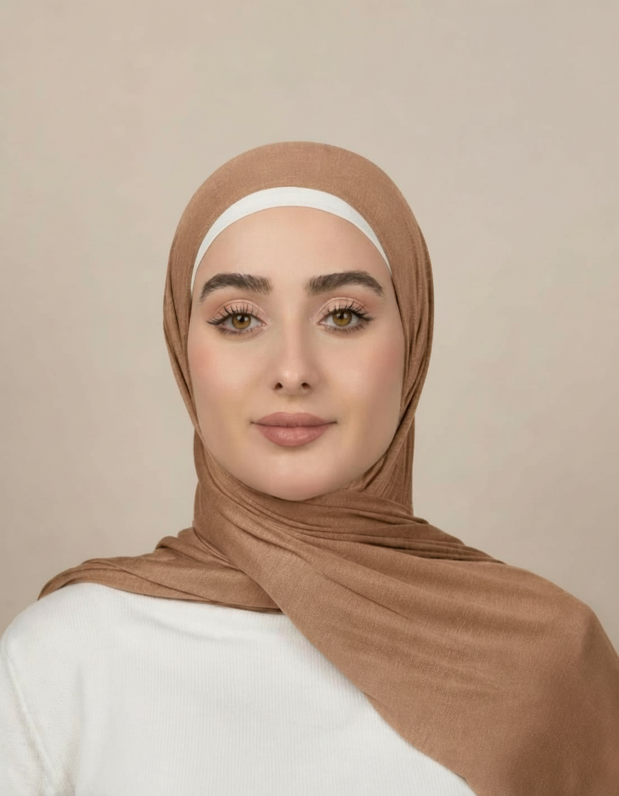 Georgine Viscose Rectangular Hijab – 185 × 80 cm  Voile