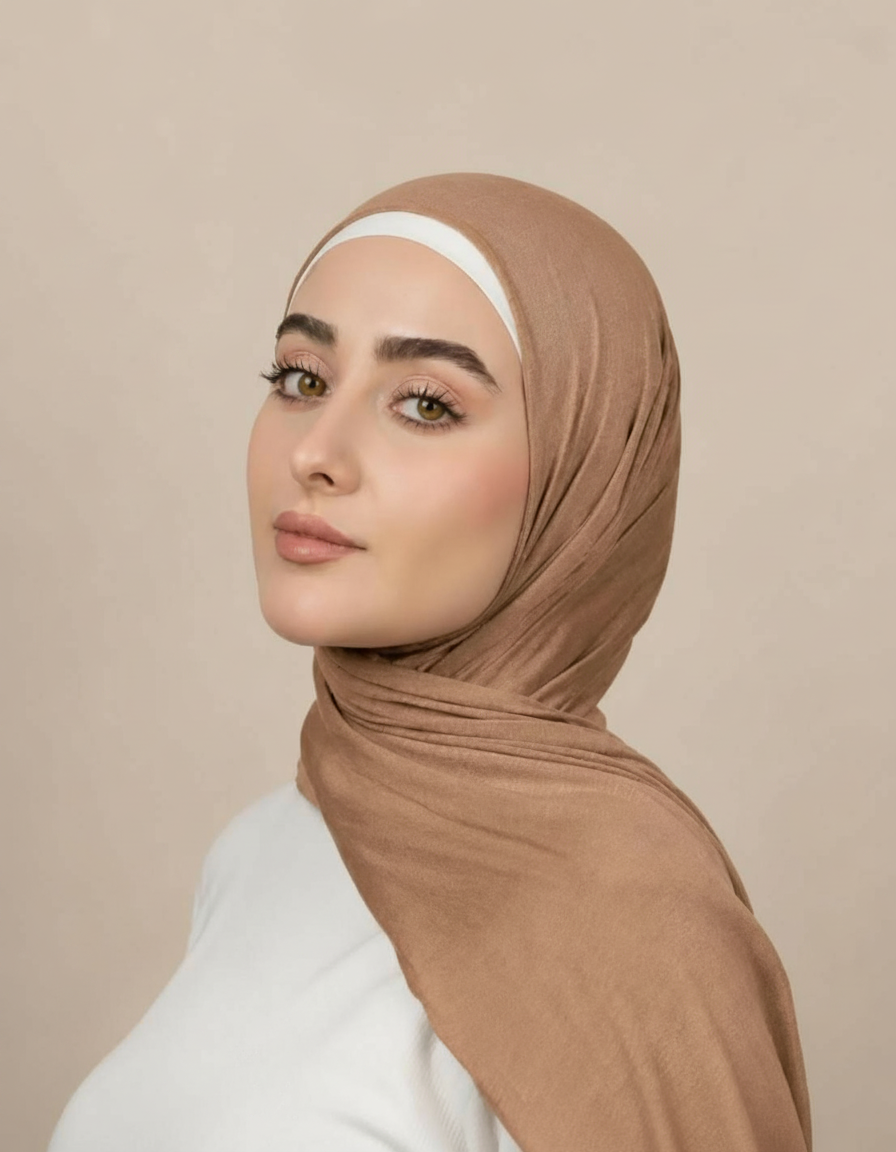 Georgine Viscose Rectangular Hijab – 185 × 80 cm  Voile