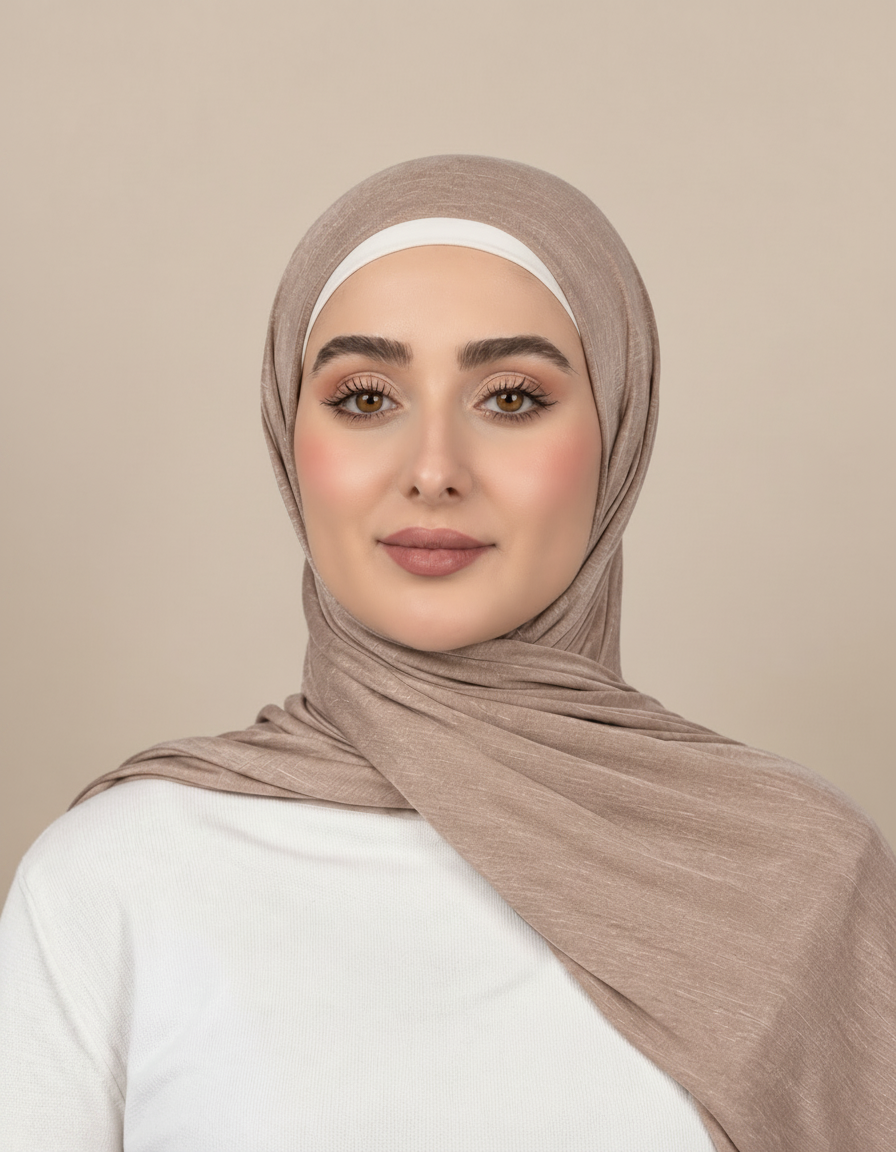 Georgine Viscose Rectangular Hijab – 185 × 80 cm  Voile