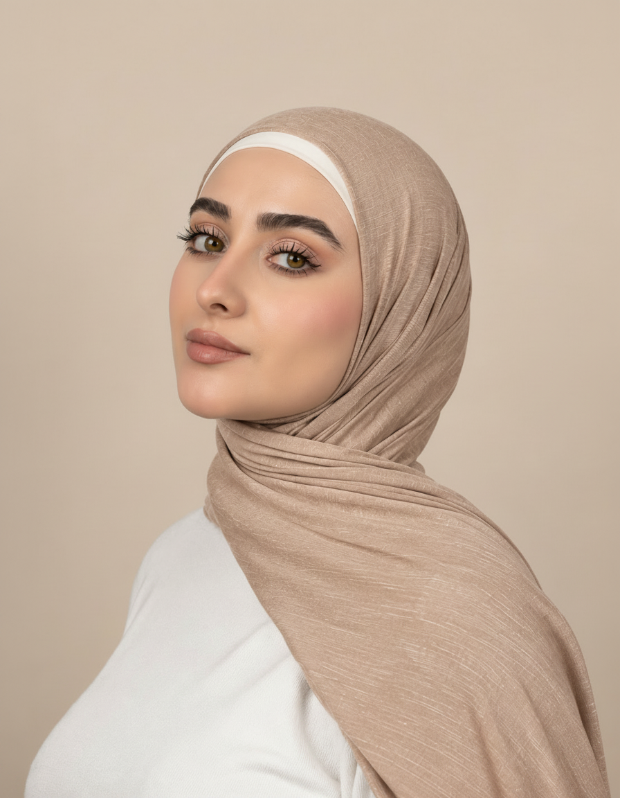 Georgine Viscose Rectangular Hijab – 185 × 80 cm  Voile