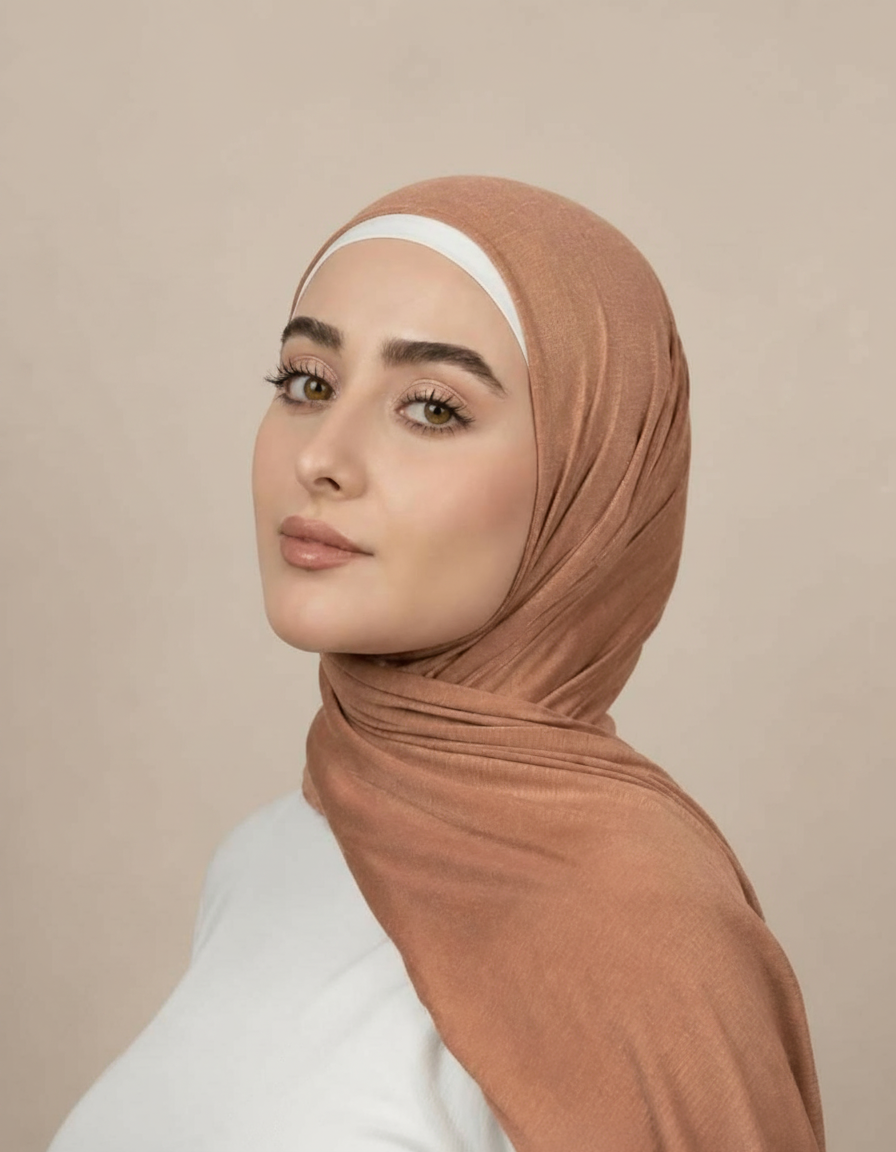 Georgine Viscose Rectangular Hijab – 185 × 80 cm  Voile