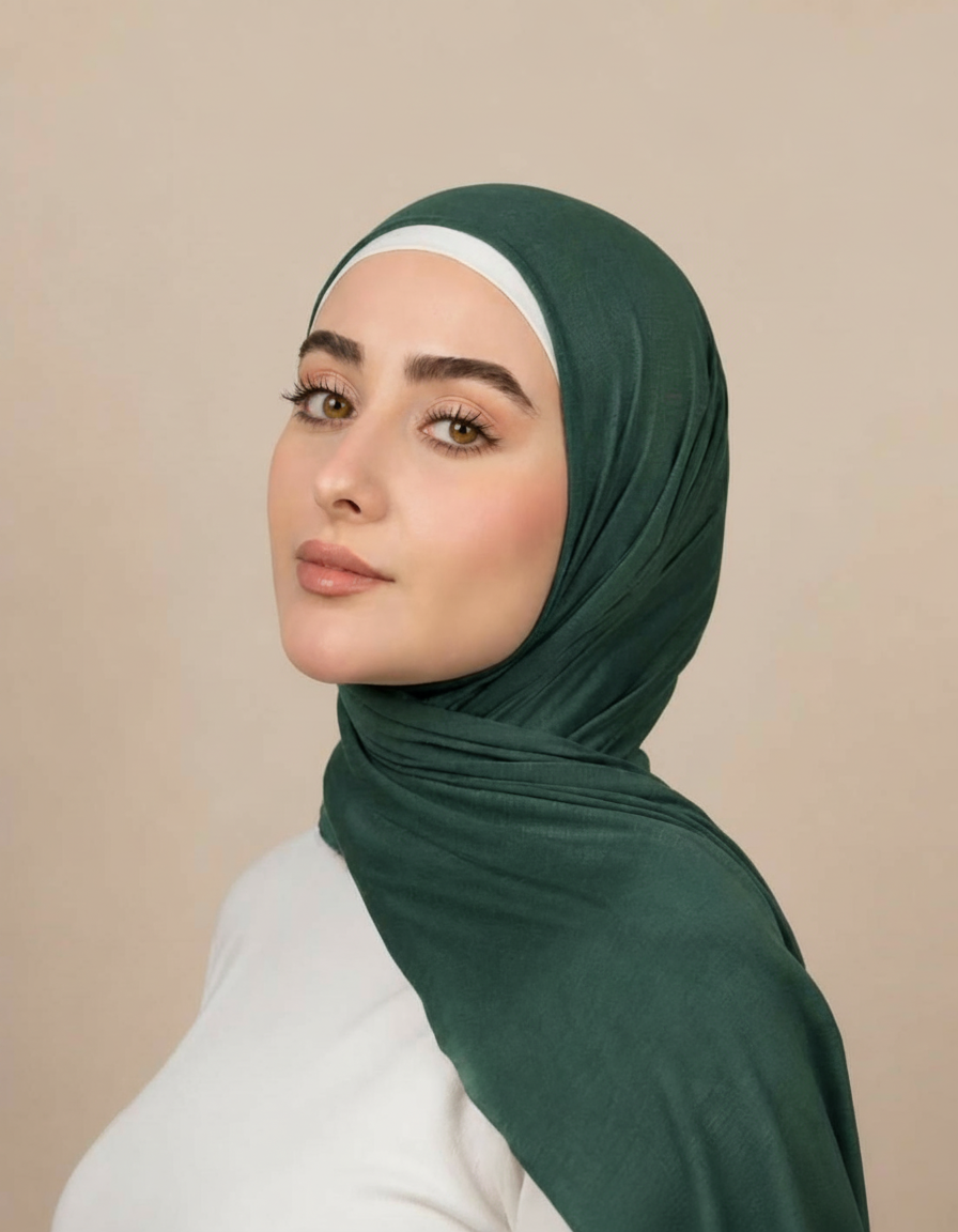 Georgine Viscose Rectangular Hijab – 185 × 80 cm  Voile