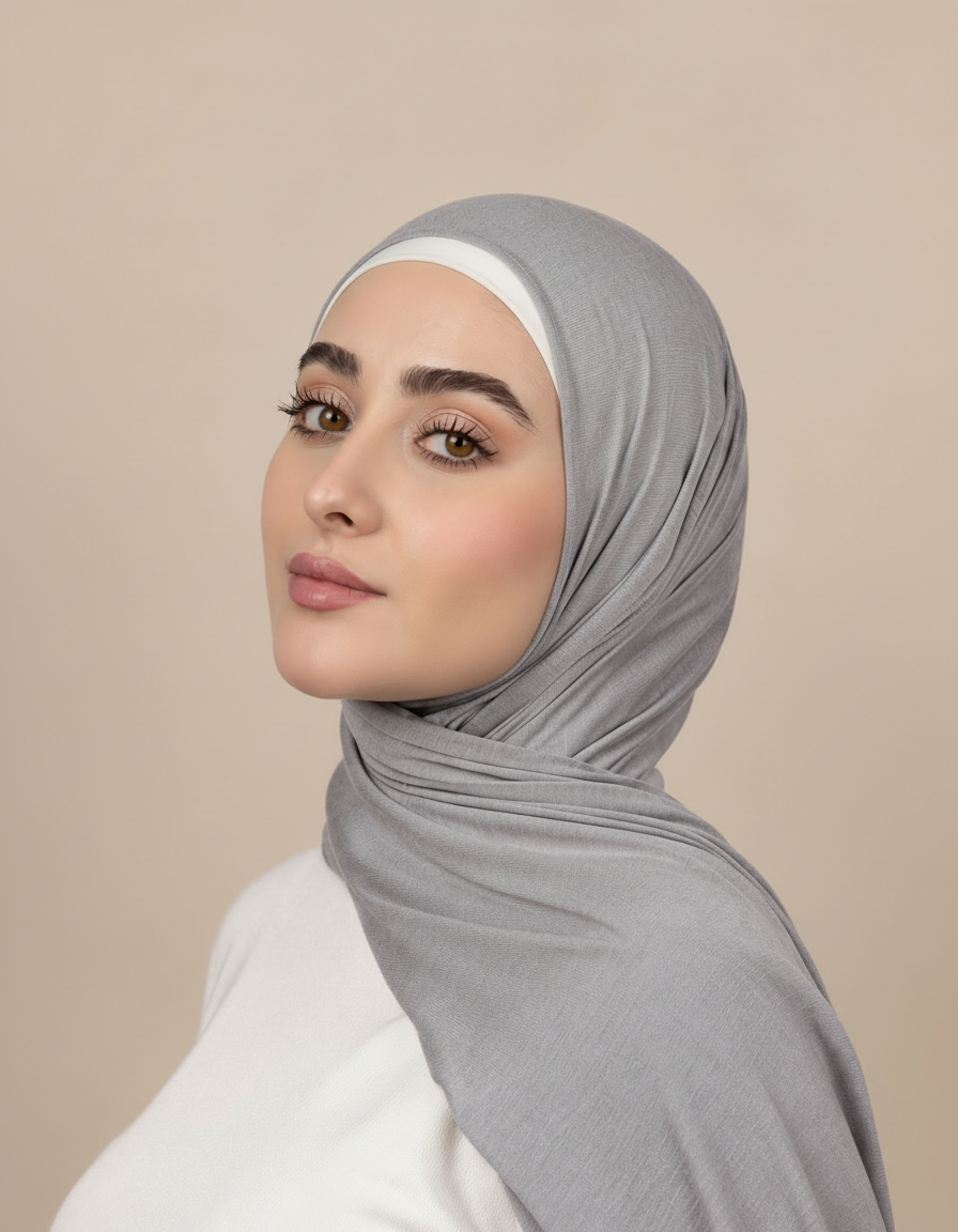 Georgine Viscose Rectangular Hijab – 185 × 80 cm  Voile