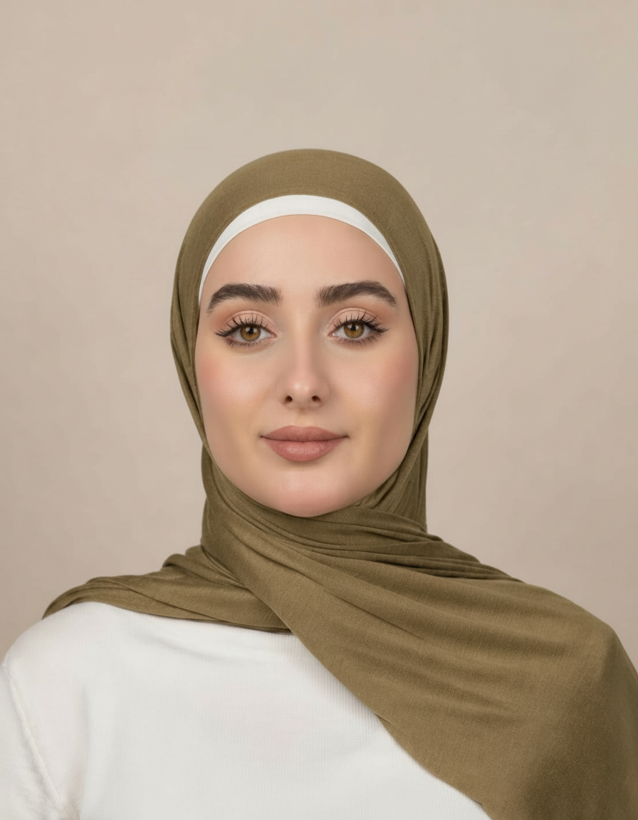 Georgine Viscose Rectangular Hijab – 185 × 80 cm  Voile