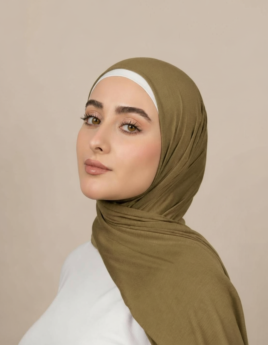 Georgine Viscose Rectangular Hijab – 185 × 80 cm  Voile