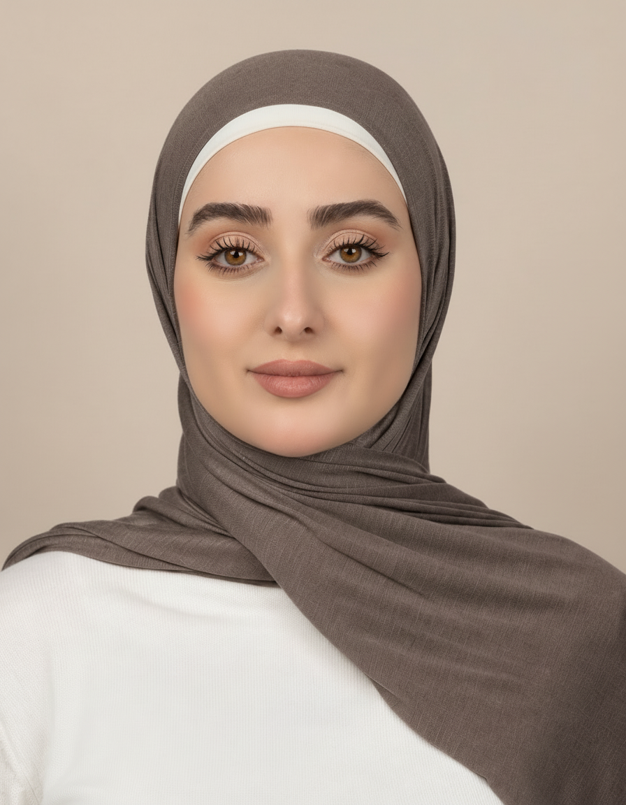 Georgine Viscose Rectangular Hijab – 185 × 80 cm  Voile