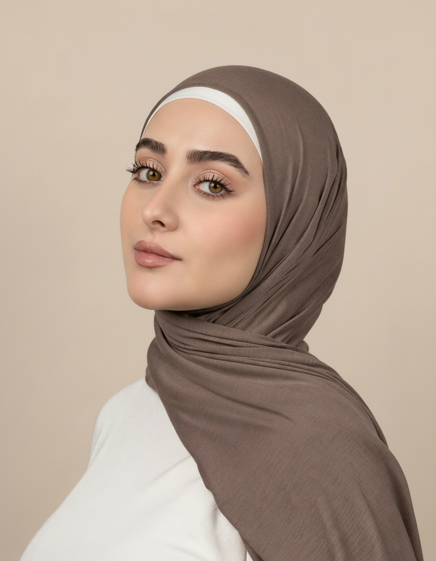 Georgine Viscose Rectangular Hijab – 185 × 80 cm  Voile