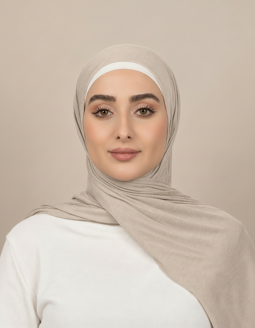Georgine Viscose Rectangular Hijab – 185 × 80 cm  Voile