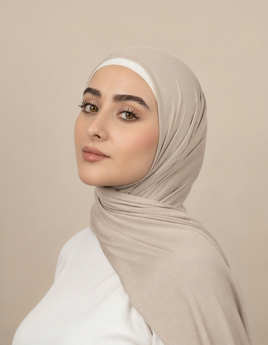 Georgine Viscose Rectangular Hijab – 185 × 80 cm  Voile