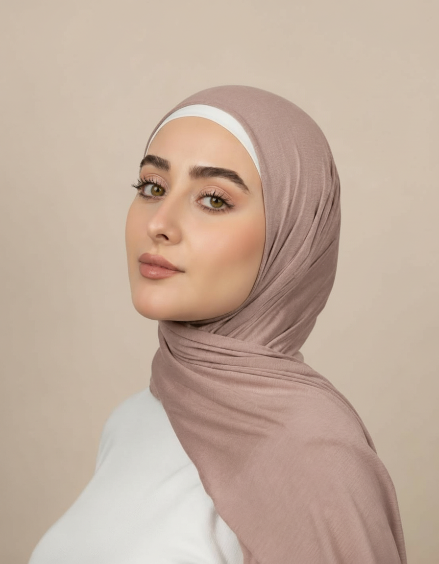 Georgine Viscose Rectangular Hijab – 185 × 80 cm  Voile