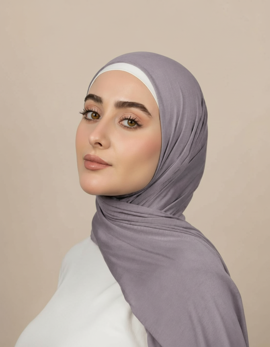 Georgine Viscose Rectangular Hijab – 185 × 80 cm  Voile
