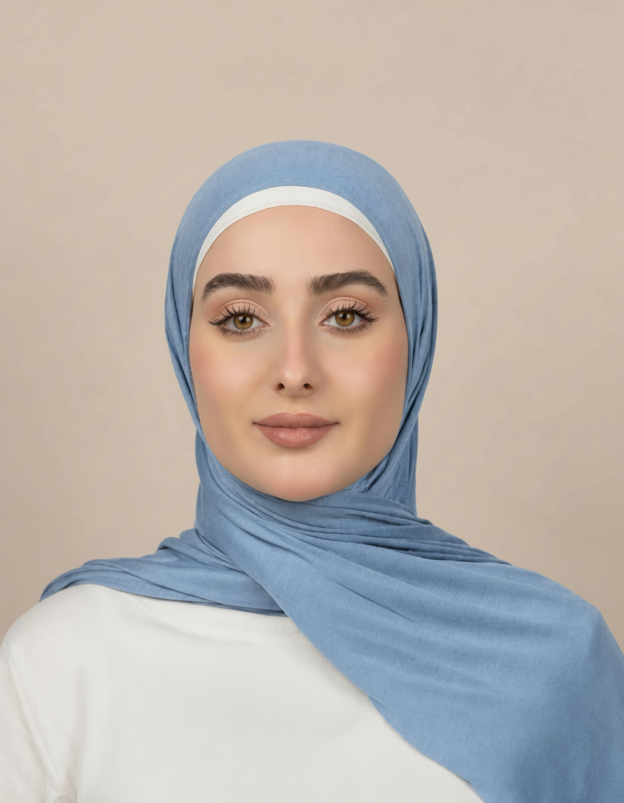 Georgine Viscose Rectangular Hijab – 185 × 80 cm  Voile