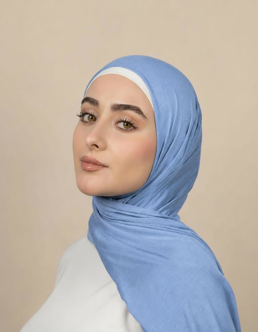 Georgine Viscose Rectangular Hijab – 185 × 80 cm  Voile