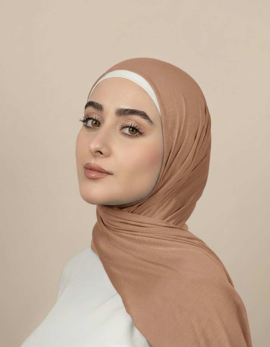 Georgine Viscose Rectangular Hijab – 185 × 80 cm  Voile