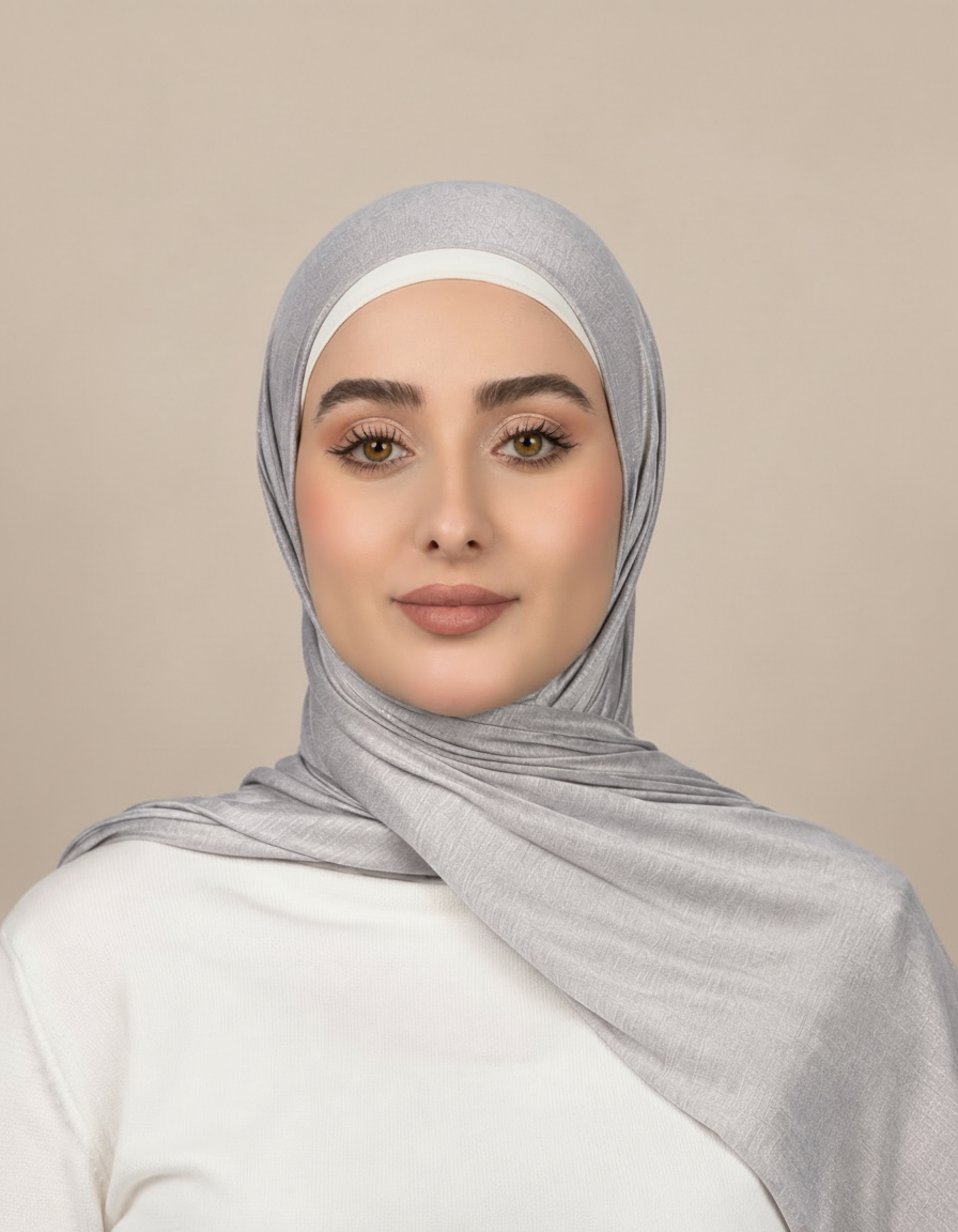 Georgine Viscose Rectangular Hijab – 185 × 80 cm  Voile