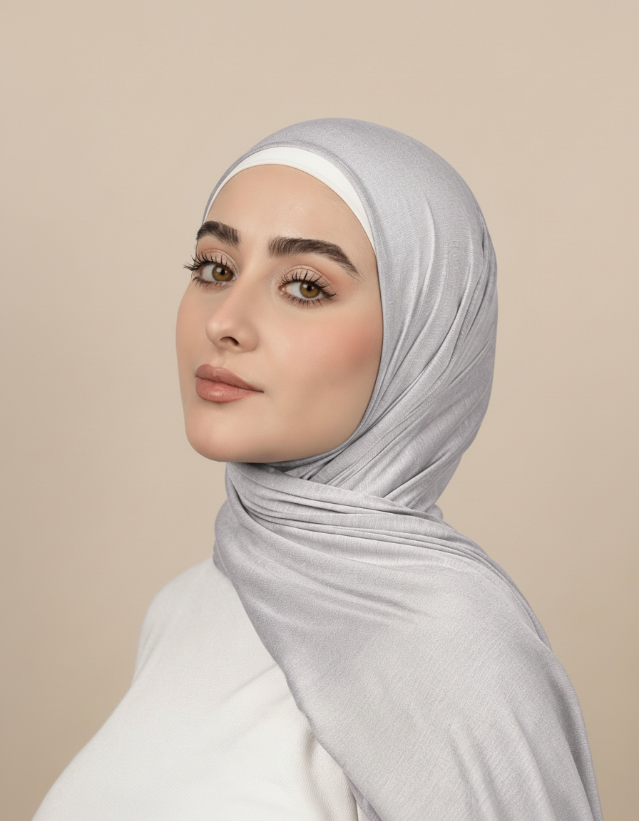 Georgine Viscose Rectangular Hijab – 185 × 80 cm  Voile