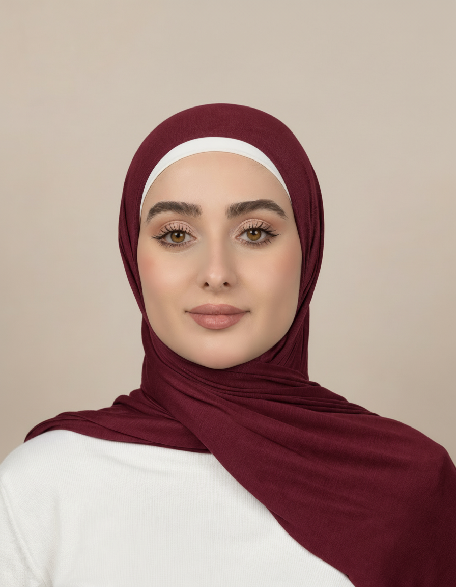 Georgine Viscose Rectangular Hijab – 185 × 80 cm  Voile