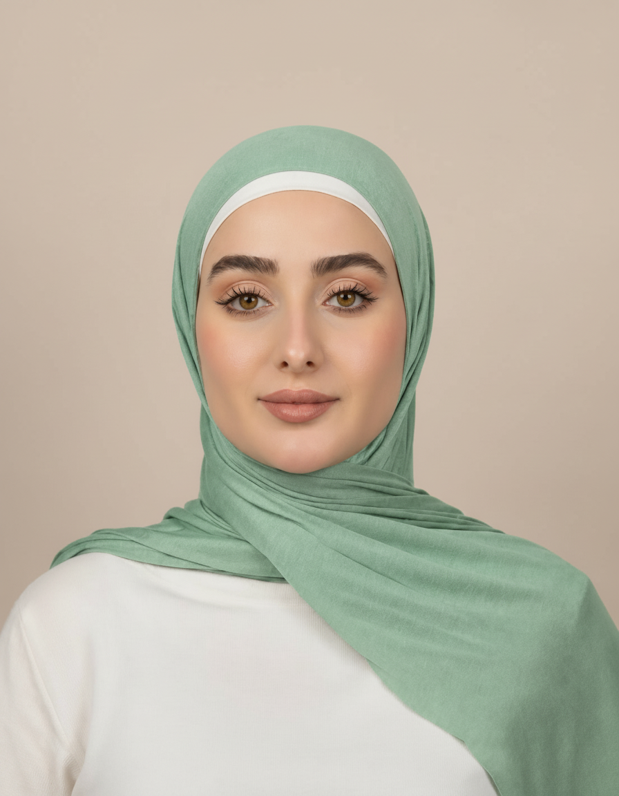 Georgine Viscose Rectangular Hijab – 185 × 80 cm  Voile