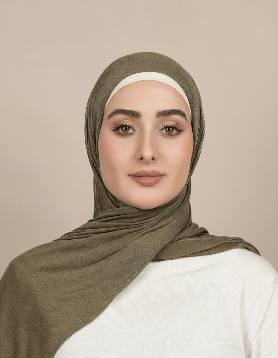 Georgine Viscose Rectangular Hijab – 185 × 80 cm  Voile