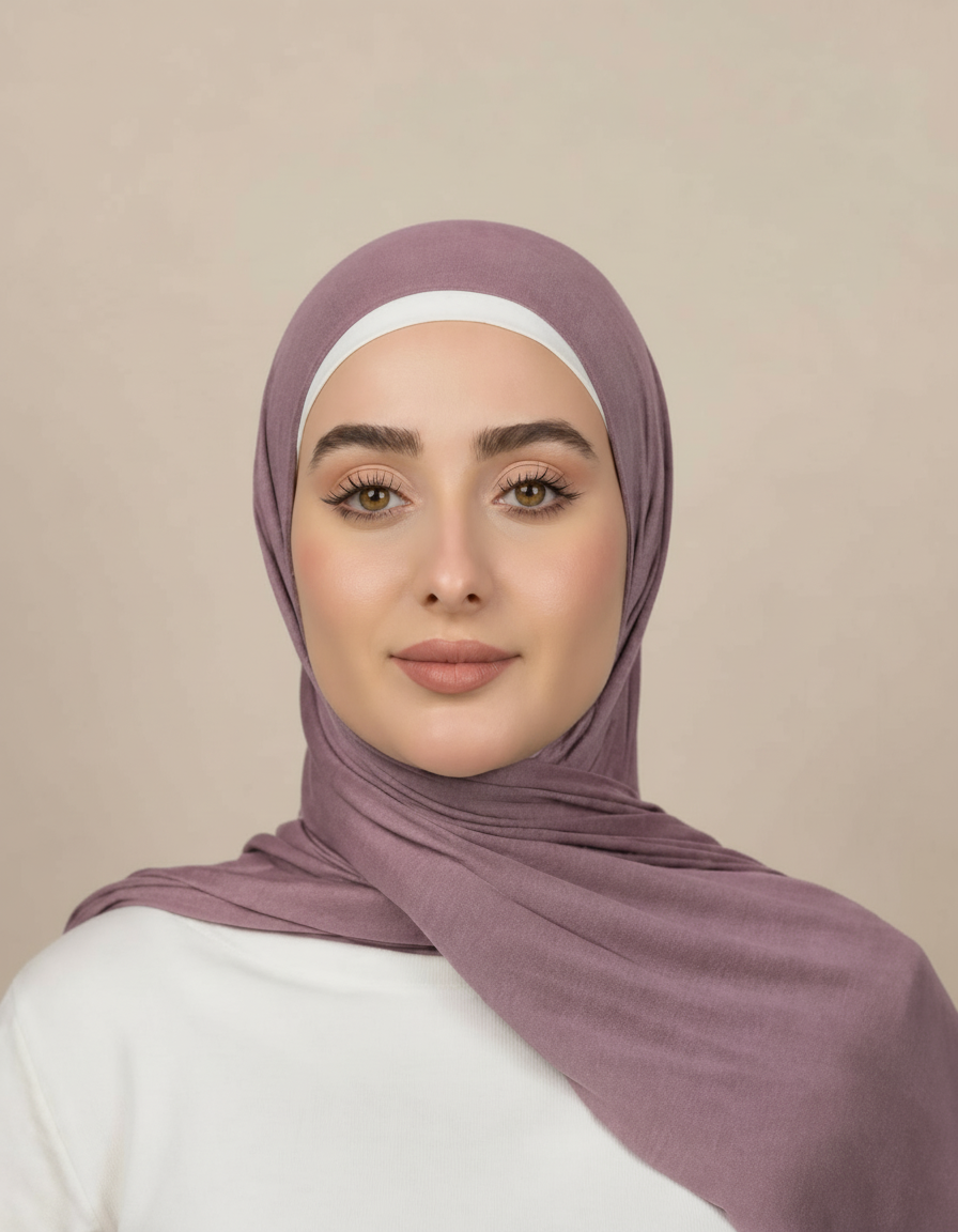 Georgine Viscose Rectangular Hijab – 185 × 80 cm  Voile