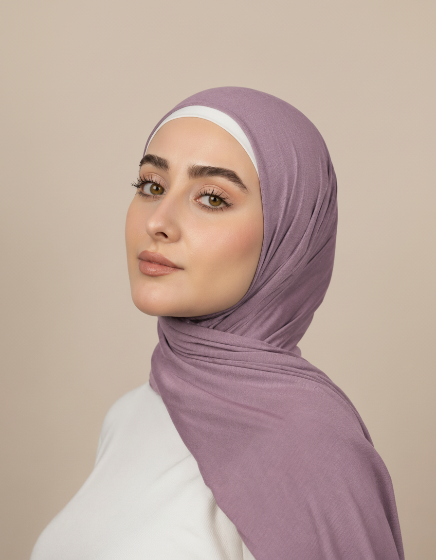 Georgine Viscose Rectangular Hijab – 185 × 80 cm  Voile
