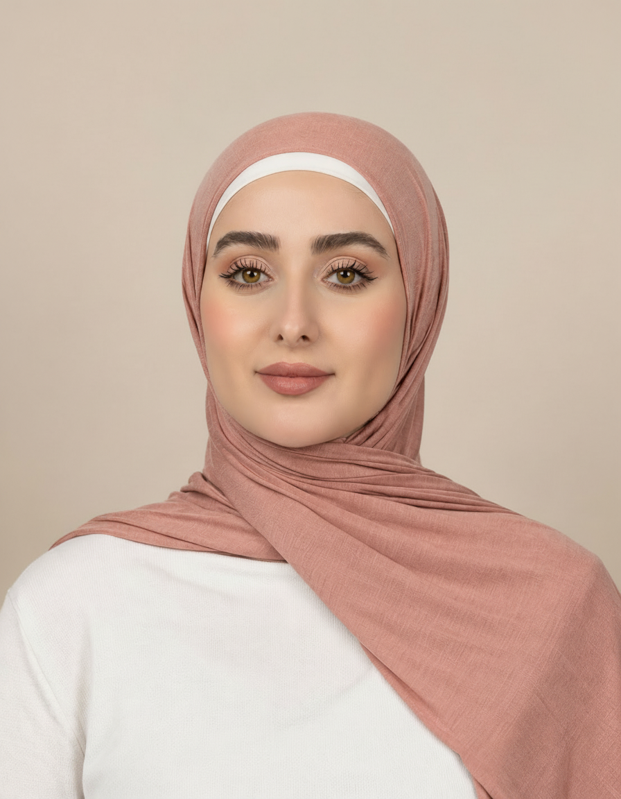 Georgine Viscose Rectangular Hijab – 185 × 80 cm  Voile