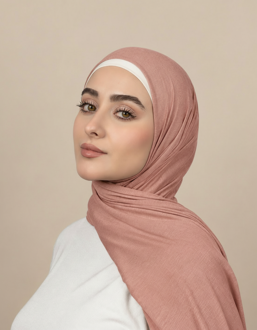 Georgine Viscose Rectangular Hijab – 185 × 80 cm  Voile