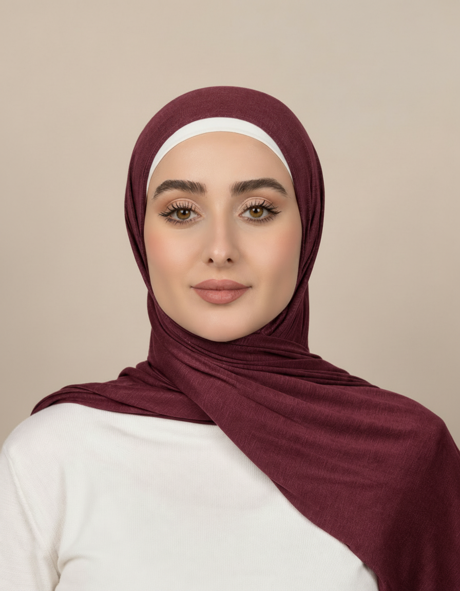 Georgine Viscose Rectangular Hijab – 185 × 80 cm  Voile