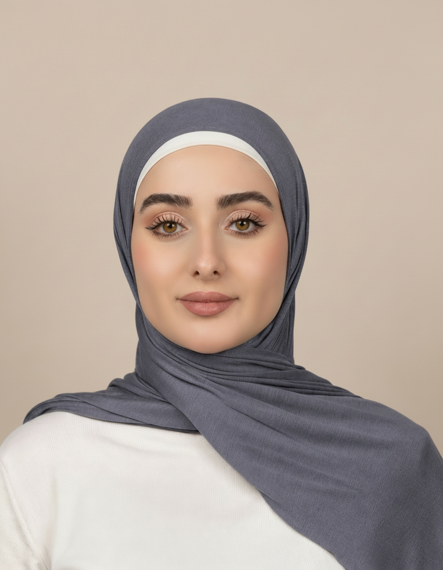 Georgine Viscose Rectangular Hijab – 185 × 80 cm  Voile