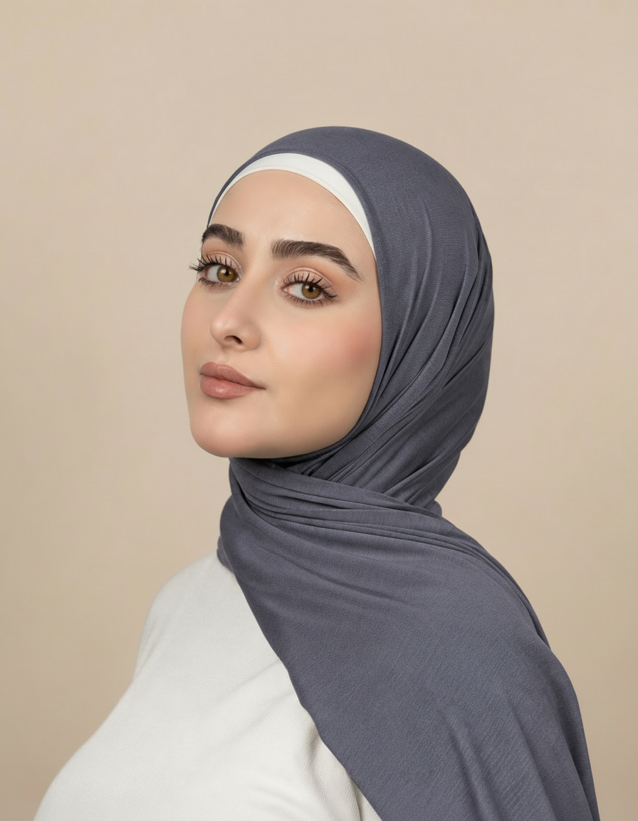 Georgine Viscose Rectangular Hijab – 185 × 80 cm  Voile