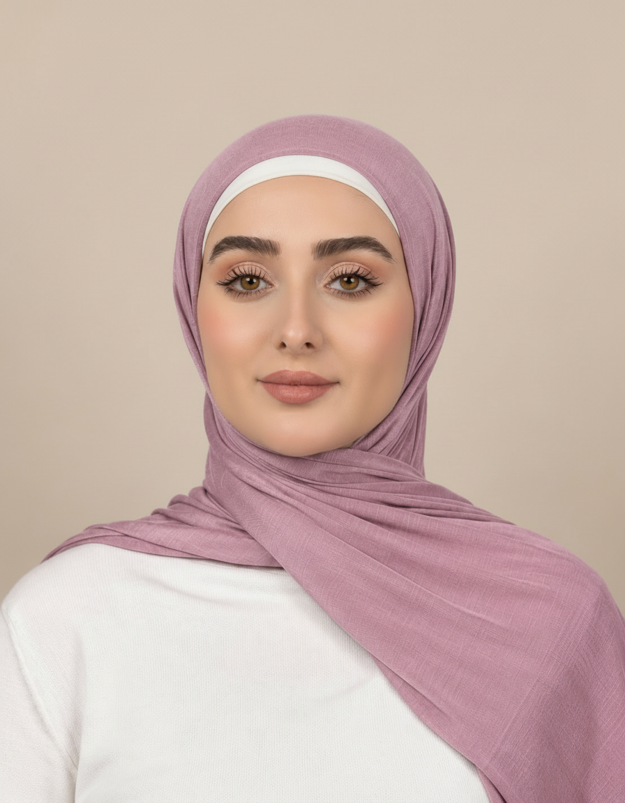 Georgine Viscose Rectangular Hijab – 185 × 80 cm  Voile