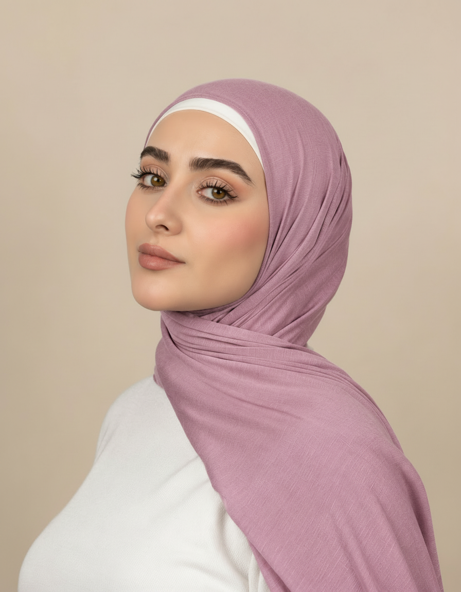 Georgine Viscose Rectangular Hijab – 185 × 80 cm  Voile