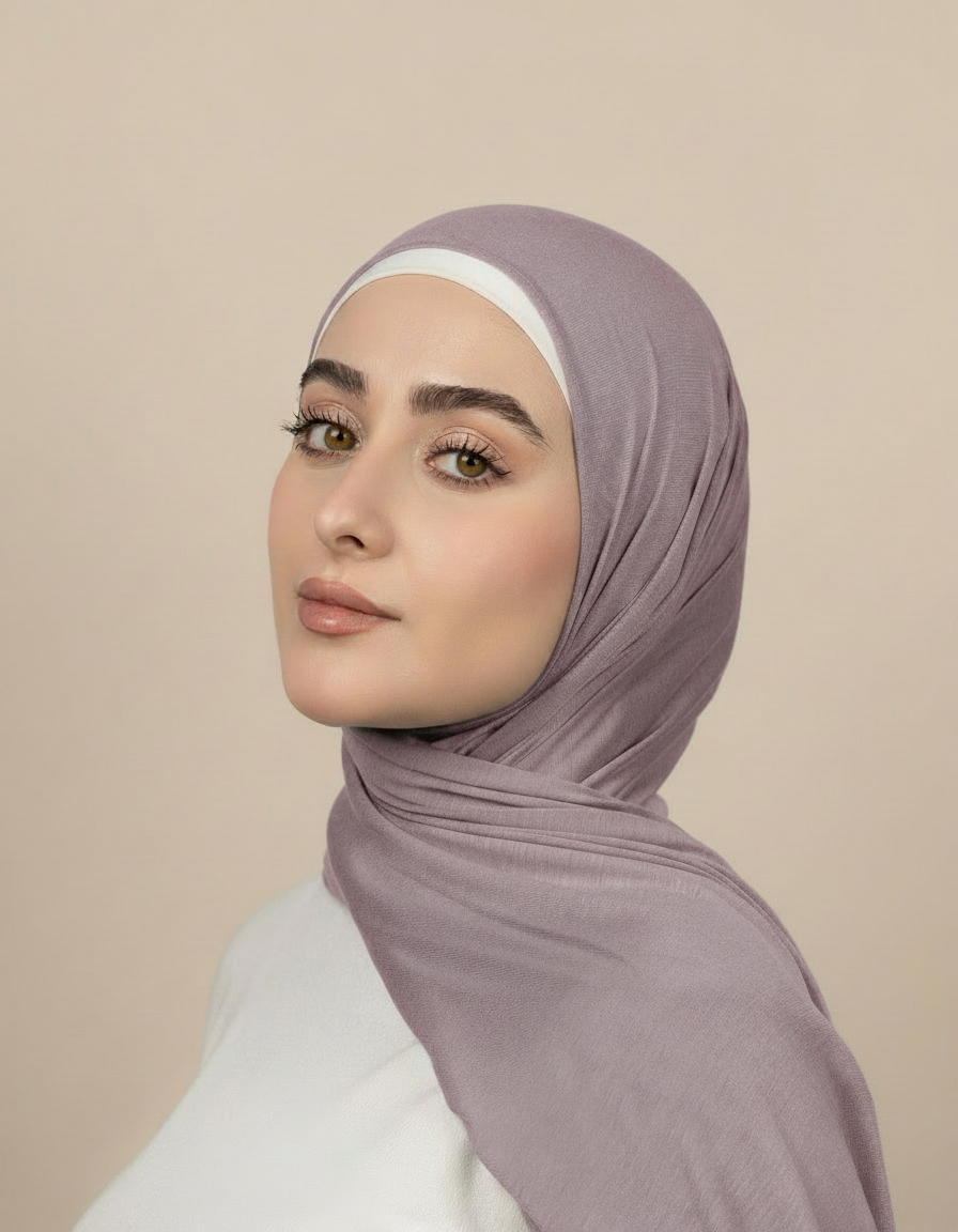 Georgine Viscose Rectangular Hijab – 185 × 80 cm  Voile