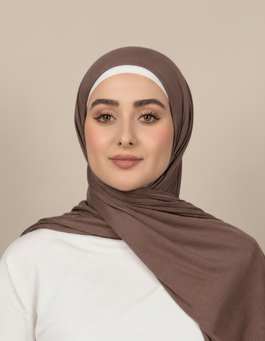 Georgine Viscose Rectangular Hijab – 185 × 80 cm  Voile
