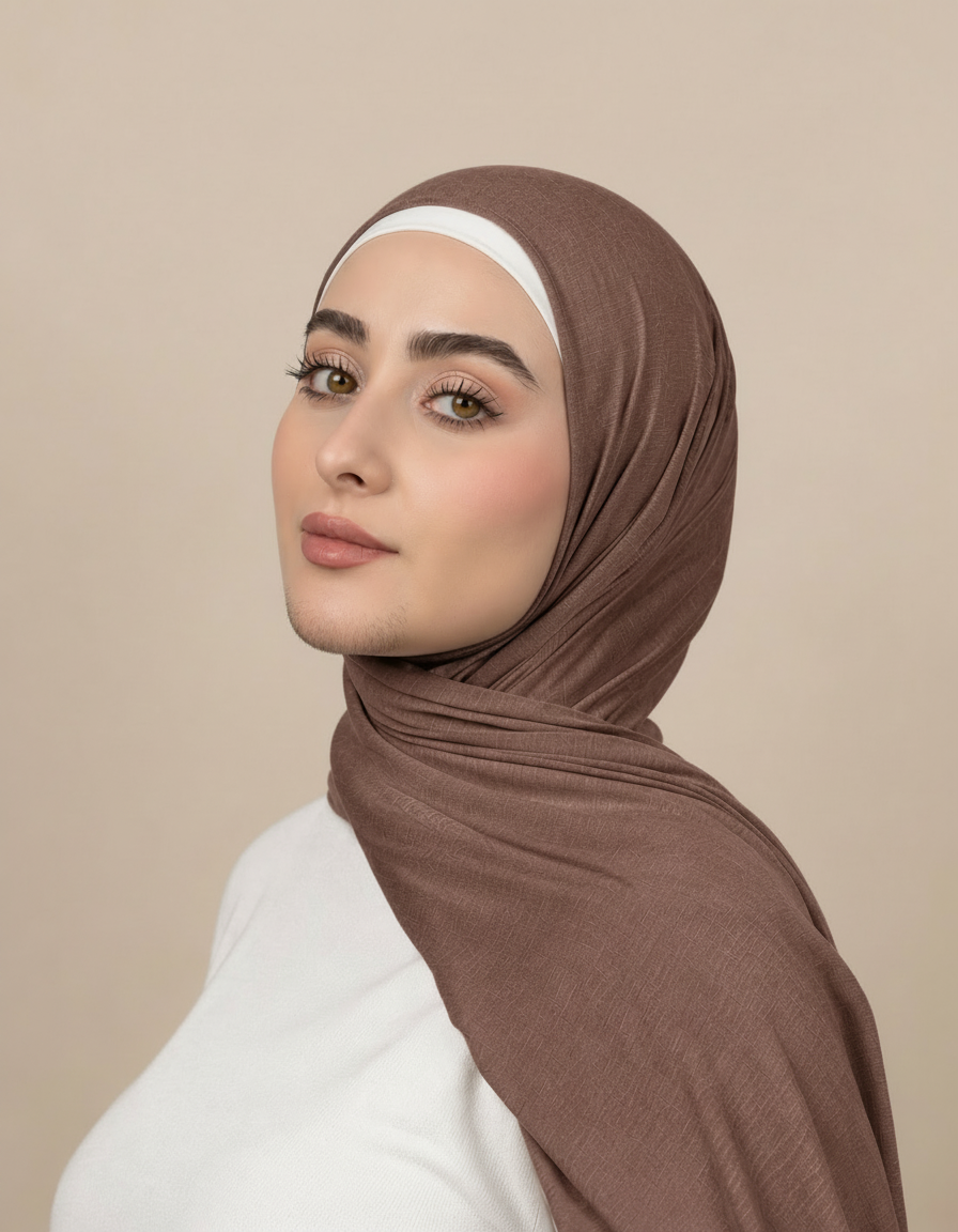 Georgine Viscose Rectangular Hijab – 185 × 80 cm  Voile