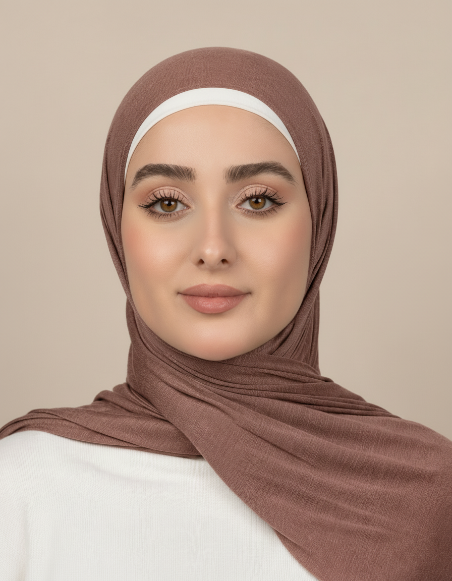 Georgine Viscose Rectangular Hijab – 185 × 80 cm  Voile