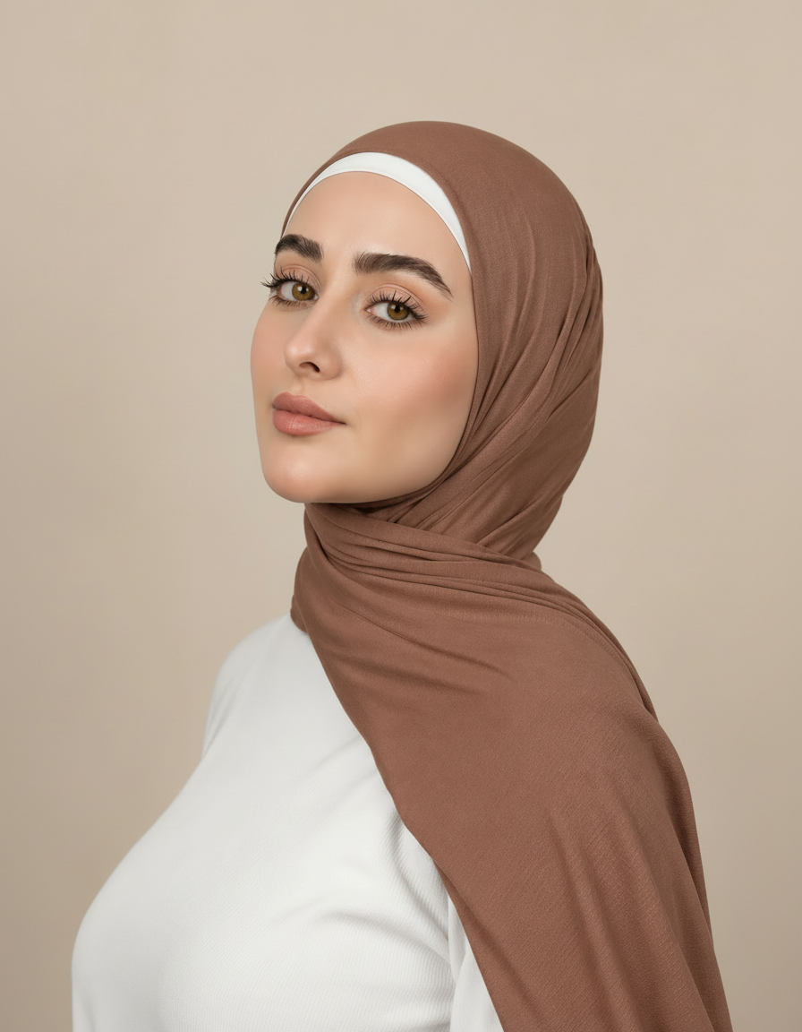 Georgine Viscose Rectangular Hijab – 185 × 80 cm  Voile