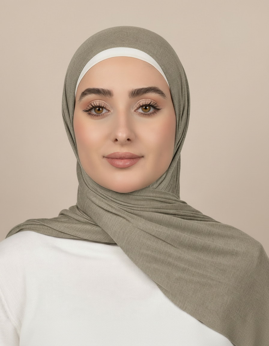 Georgine Viscose Rectangular Hijab – 185 × 80 cm  Voile