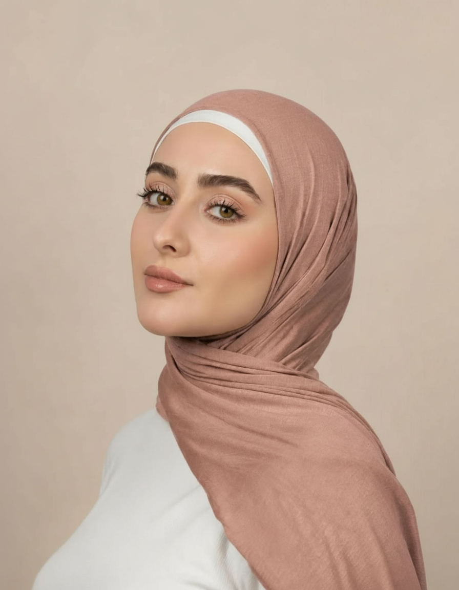 Georgine Viscose Rectangular Hijab – 185 × 80 cm  Voile