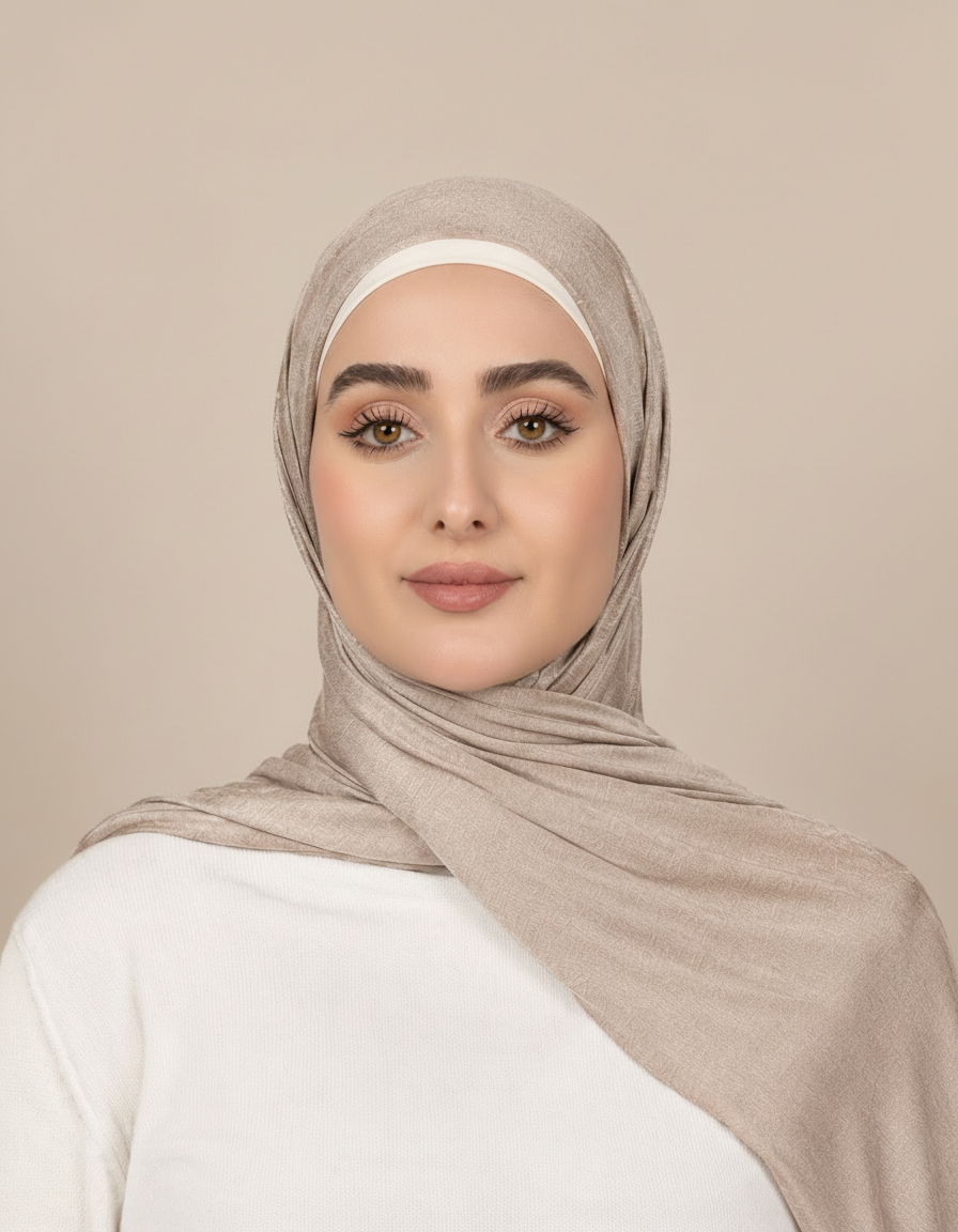 Georgine Viscose Rectangular Hijab – 185 × 80 cm  Voile