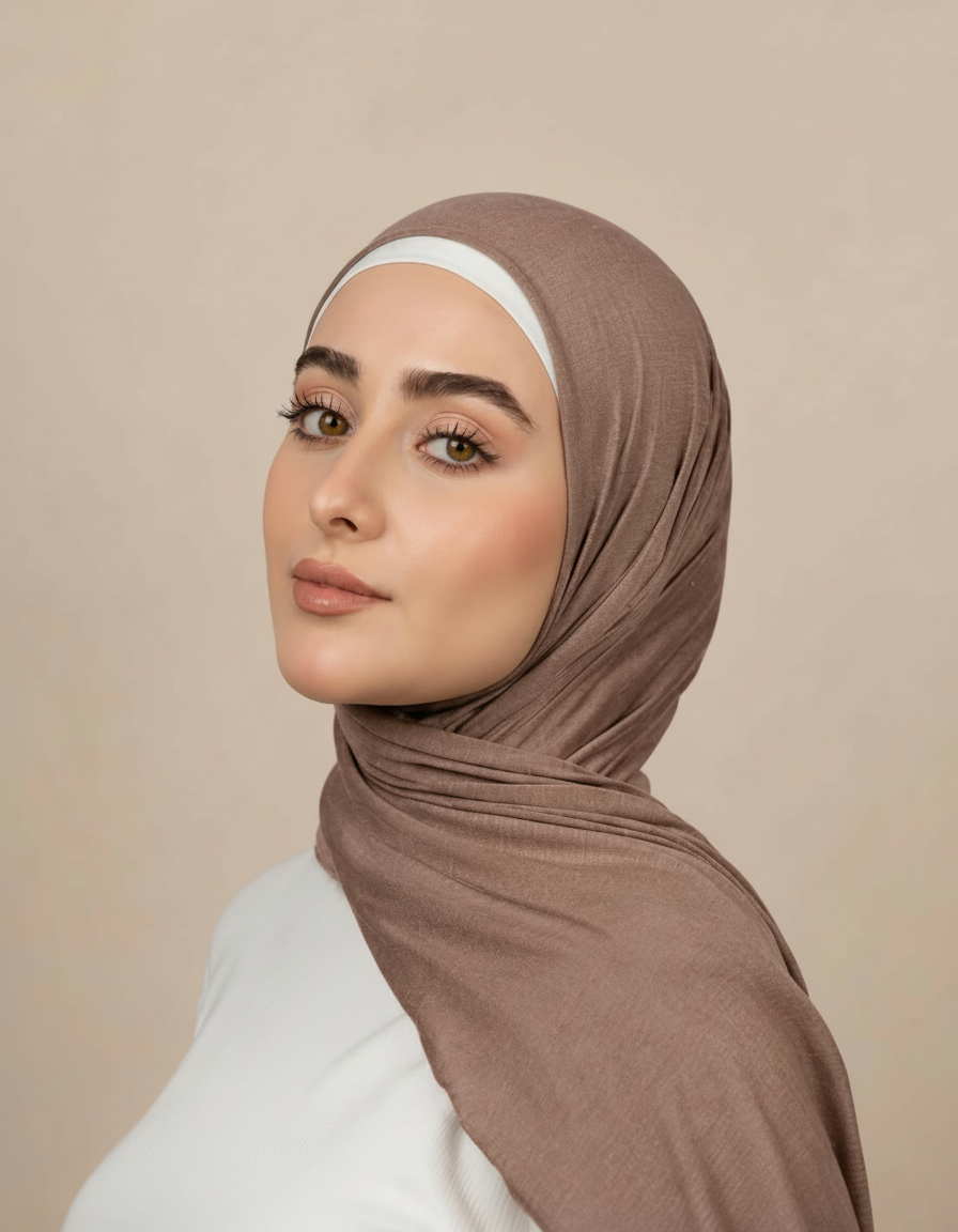 Georgine Viscose Rectangular Hijab – 185 × 80 cm  Voile