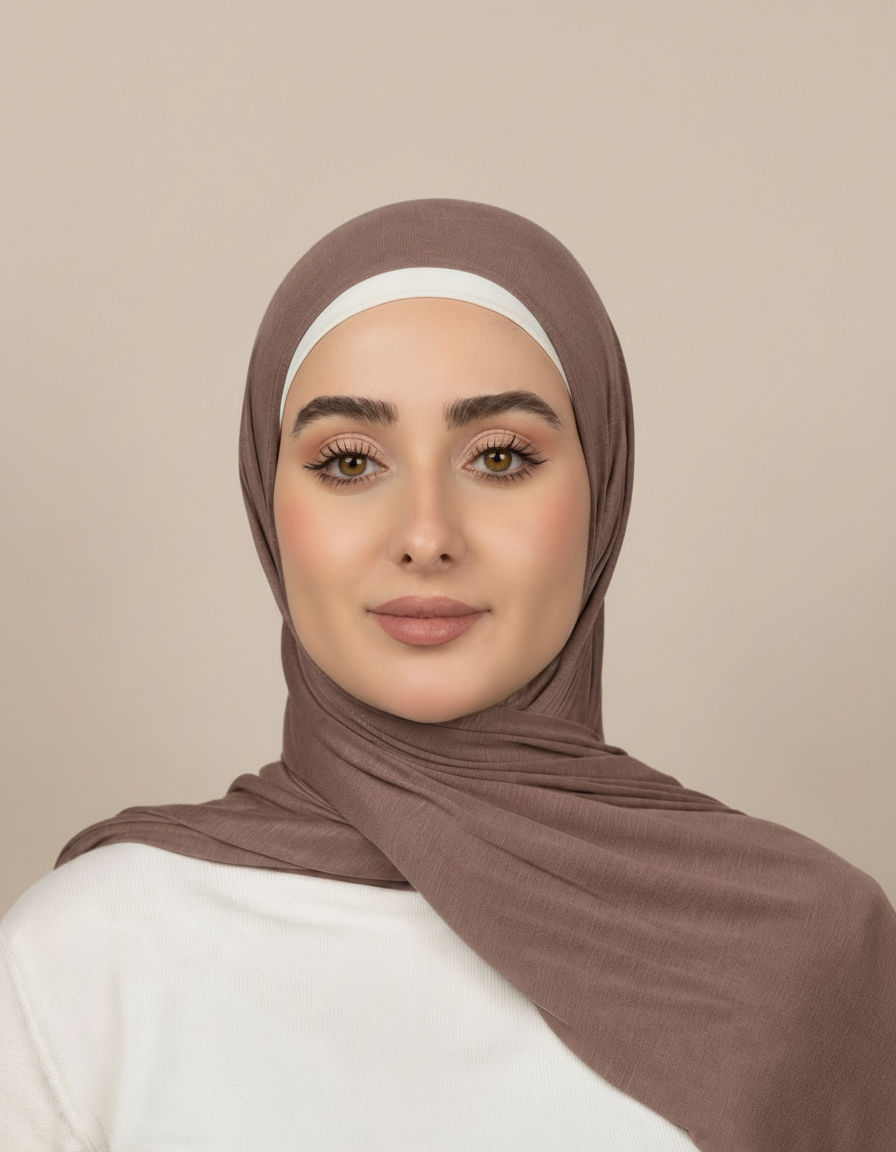 Georgine Viscose Rectangular Hijab – 185 × 80 cm  Voile