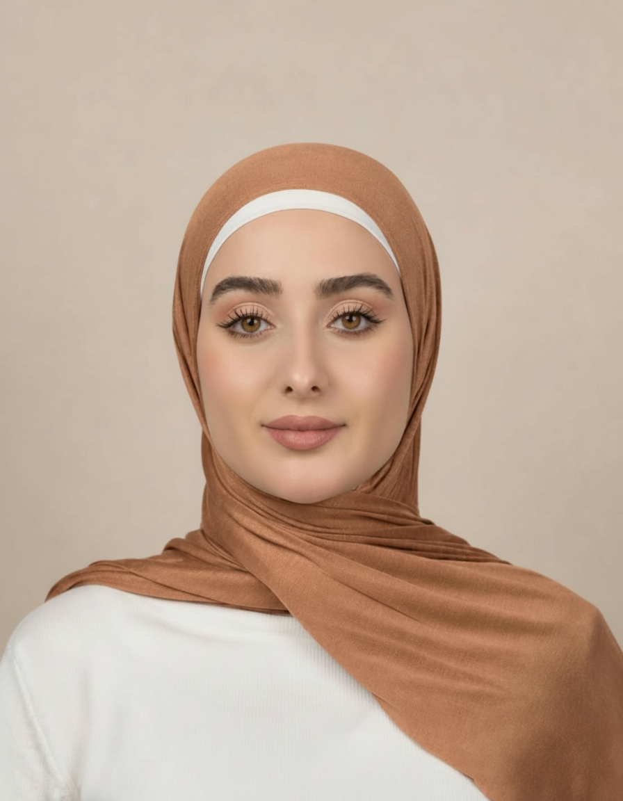 Georgine Viscose Rectangular Hijab – 185 × 80 cm  Voile