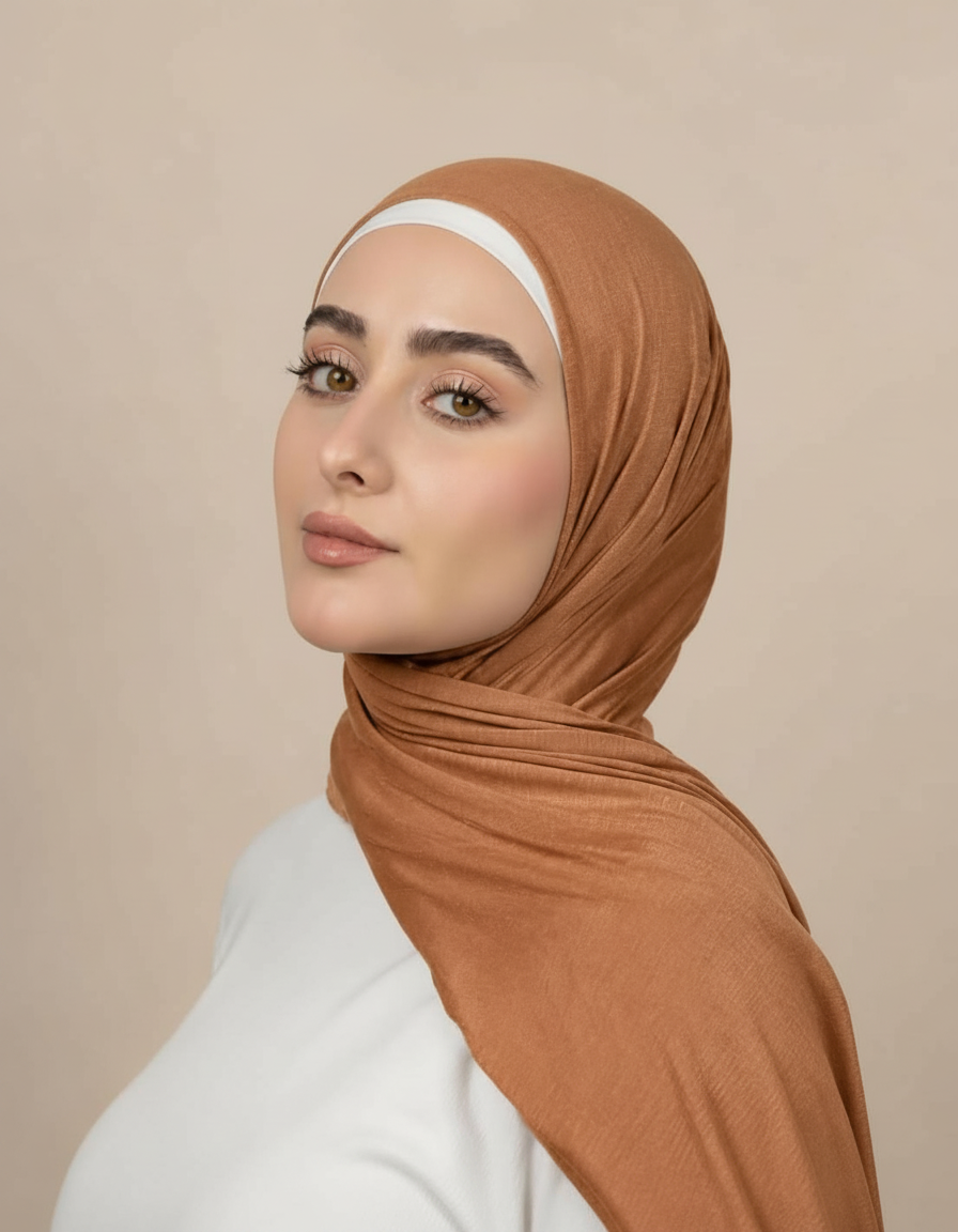 Georgine Viscose Rectangular Hijab – 185 × 80 cm  Voile