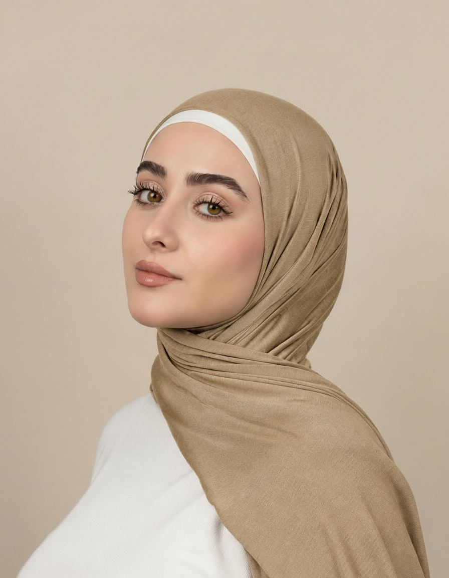Georgine Viscose Rectangular Hijab – 185 × 80 cm  Voile