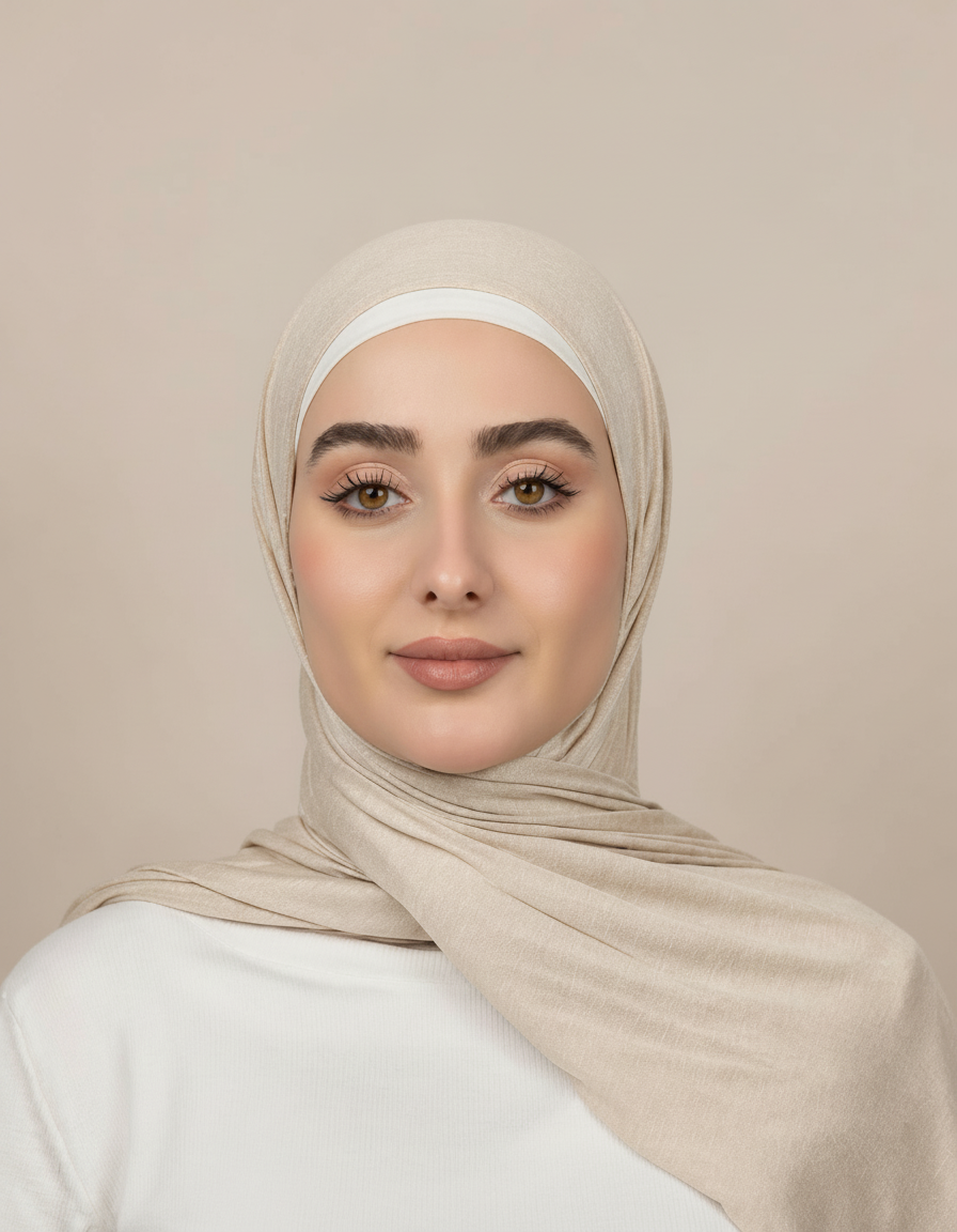 Georgine Viscose Rectangular Hijab – 185 × 80 cm  Voile